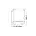 E27 PAR30 SQUARE CEILING LUMINAIRE 230V AC DARK GREY IP65 MAX.35W