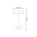LED SMD TABLE BATTERY LUMINAIRE 2W 260LM 83° 3.000K WHITE CRI80 IP54