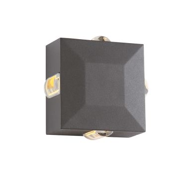LED HP WALL LUMINAIRE 5W 170LM 15° 230V AC 3.000K DARK GREY CRI80 IP54 30.000HRS