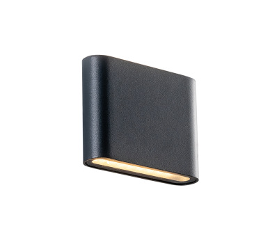 LED SMD WALL LUMINAIRE 7W 310LM 60° 230V AC 3.000K DARK GREY CRI80 IP54 30.000HRS
