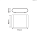 LED SMD WALL LUMINAIRE 7W 310LM 60° 230V AC 3.000K MATT WHITE CRI80 IP54 30.000HRS