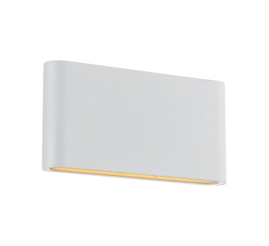 LED SMD WALL LUMINAIRE 11W 570LM 60° 230V AC 3.000K MATT WHITE CRI80 IP54 30.000HRS