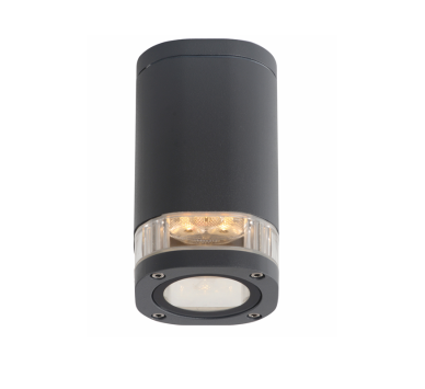 GU10 CEILING LUMINAIRE 230V AC DARK GREY IP54 MAX.35W