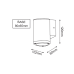 LED HP WALL LUMINAIRE 3W 150LM 50° 230V AC 3.000K DARK GREY CRI80 IP54 30.000HRS