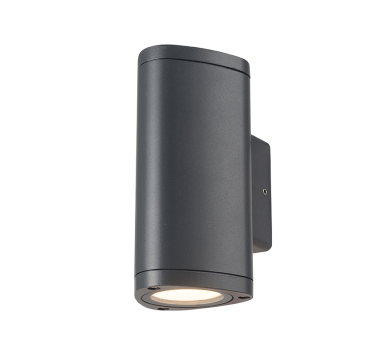 LED HP WALL LUMINAIRE 6W 300LM 50° 230V AC 3.000K DARK GREY CRI80 IP54 30.000HRS