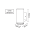 LED HP WALL LUMINAIRE 6W 300LM 50° 230V AC 3.000K DARK GREY CRI80 IP54 30.000HRS