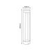 LED COB POST LUMINAIRE 9W 200LM 79° 230V AC 3.000K DARK GREY CRI80 IP54 30.000HRS