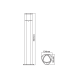 LED SMD POST LUMINAIRE 7W 410LM 340° 230V AC 3.000K DARK GREY CRI80 IP54 30.000HRS