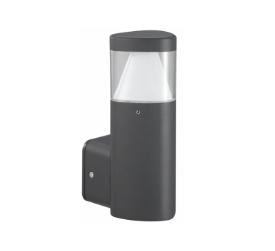 LED SMD WALL LUMINAIRE 7W 410LM 340° 230V AC 3.000K DARK GREY CRI80 IP54 30.000HRS