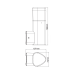 LED SMD WALL LUMINAIRE 7W 410LM 340° 230V AC 3.000K DARK GREY CRI80 IP54 30.000HRS