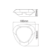 LED SMD WALL LUMINAIRE 7W 520LM 330° 230V AC 3.000K DARK GREY CRI80 IP54 30.000HRS