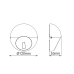 LED SMD WALL LUMINAIRE 4W 30LM 18° 230V AC 3.000K DARK GREY CRI80 IP65 30.000HRS