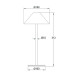 LED SMD TABLE BATTERY LUMINAIRE 3W 140LM  3.000K MATT WHITE 270°  CRI80 IP54
