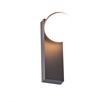 LED SMD WALL LUMINAIRE 10W 580LM 110° 230V AC 3.000K DARK GREY CRI80 IP54 30.000HRS