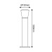 E27 POST LUMINAIRE 230V AC DARK GREY IP54 MAX.40W
