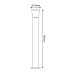 E27 POST LUMINAIRE 230V AC DARK GREY IP54 MAX.40W
