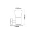E27 WALL LUMINAIRE 230V AC DARK GREY IP54 MAX.40W