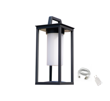 LED SMD TABLE BATTERY LUMINAIRE 3W 150LM 180° 3.000K DARK GREY CRI80 IP54