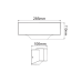 LED SMD WALL LUMINAIRE 13W 710LM 110° 230V AC 3.000K DARK GREY CRI80 IP65 30.000HRS