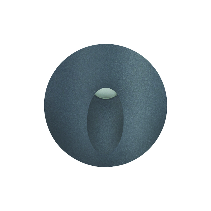 LED HP WALL RECESSED LUMINAIRE 3W 58LM 230VAC 4.000K DARK GREY CRI80 IP65 30.000HRS(INSTAL BOX INC)