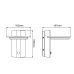 LED SMD WALL SENSOR LUMINAIRE 7W 440LM 145° 230V AC 3.000K DARK GREY CRI80 IP54 30.000HRS