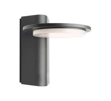 LED SMD WALL LUMINAIRE 13W 780LM 145° 230V AC 3.000K DARK GREY CRI80 IP65 30.000HRS