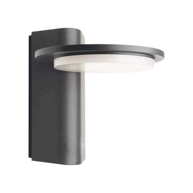 LED SMD WALL LUMINAIRE 13W 780LM 145° 230V AC 3.000K DARK GREY CRI80 IP65 30.000HRS