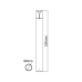 E27 POST LUMINAIRE 230V AC DARK GREY IP54 MAX.23W