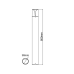 E27 POST LUMINAIRE 230V AC DARK GREY IP54 MAX.23W