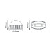 LED WINDOW VITRINE LUMINAIRE 9W 1050lm 110°x3° 230V AC 3000K MATT WHITE CRI80 IP65 40.000hrs