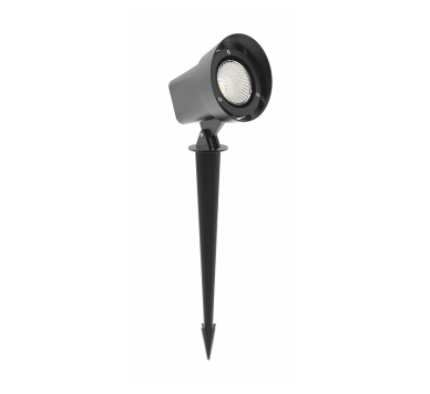 LED COB SPOT LUMINAIRE & SPIKE 19W 1400LM 40° 230V AC 3.000K DARK GREY CRI80 IP65 30.000HRS