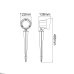 LED COB SPOT LUMINAIRE & SPIKE 19W 1400LM 40° 230V AC 3.000K DARK GREY CRI80 IP65 30.000HRS