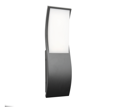 LED SMD WALL LUMINAIRE 7W 520LM 120° 230V AC 3.000K DARK GREY CRI80 IP65 30.000HRS