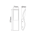 LED SMD WALL LUMINAIRE 7W 520LM 120° 230V AC 3.000K DARK GREY CRI80 IP65 30.000HRS