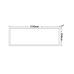 Υ/Κ  LED PANEL 36W 295X1195X50mm 3000K 3100Lm 230V AC Ra80