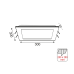 NETTO SQUARE NM REC.LED SLIMPANEL 26W3000K 1830Lm230V 300X300 Ra80