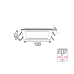 NETTO SQUARE NM REC.LED SLIMPANEL 8W 3000K 490Lm 230V 120X120 Ra80