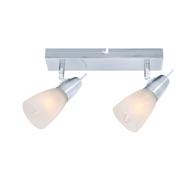 NETTO ΣΠΟΤ ΙΙ ΓΥΑΛΙ ΝΙΚΕΛ ΜΑΤ 2Χ40W E14 KAMET