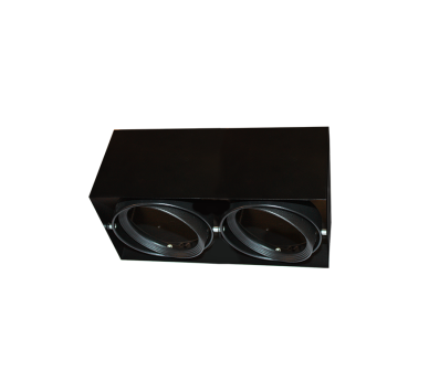   ΣΠΟΤ ΟΡΟΦΗΣ AR111 ΔΙΠΛΟ ΜΑΥΡΟ 150x300x120