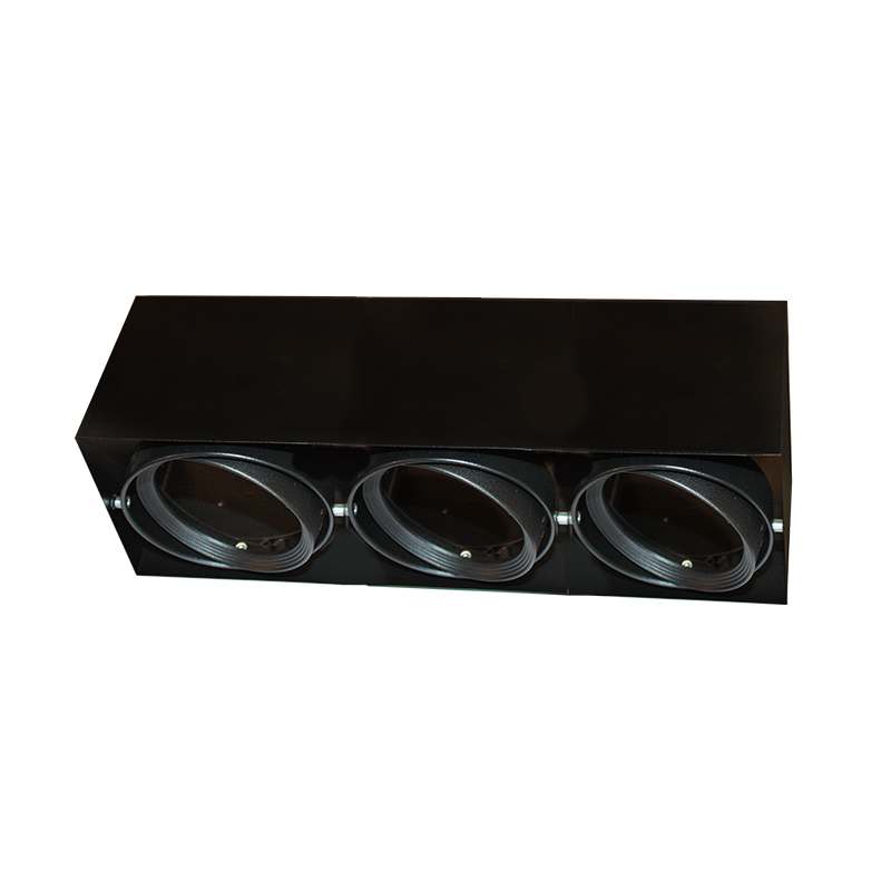   ΣΠΟΤ ΟΡΟΦΗΣ AR111 ΤΡΙΠΛΟ ΜΑΥΡΟ 150x450x120