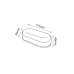 LED PC WHITE WALL LUMINAIRE 230V AC IP66 12W 1110lm 6000K 180° Ra80