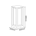 ΦΩΤΙΣΤΙΚΟ ΚΗΠΟΥ 560MM IP65 3xE27 Max.7W ΛΕΥΚΟ ΤΣΙΜΕΝΤΟ & PC ΚΑΛΥΜΜΑ