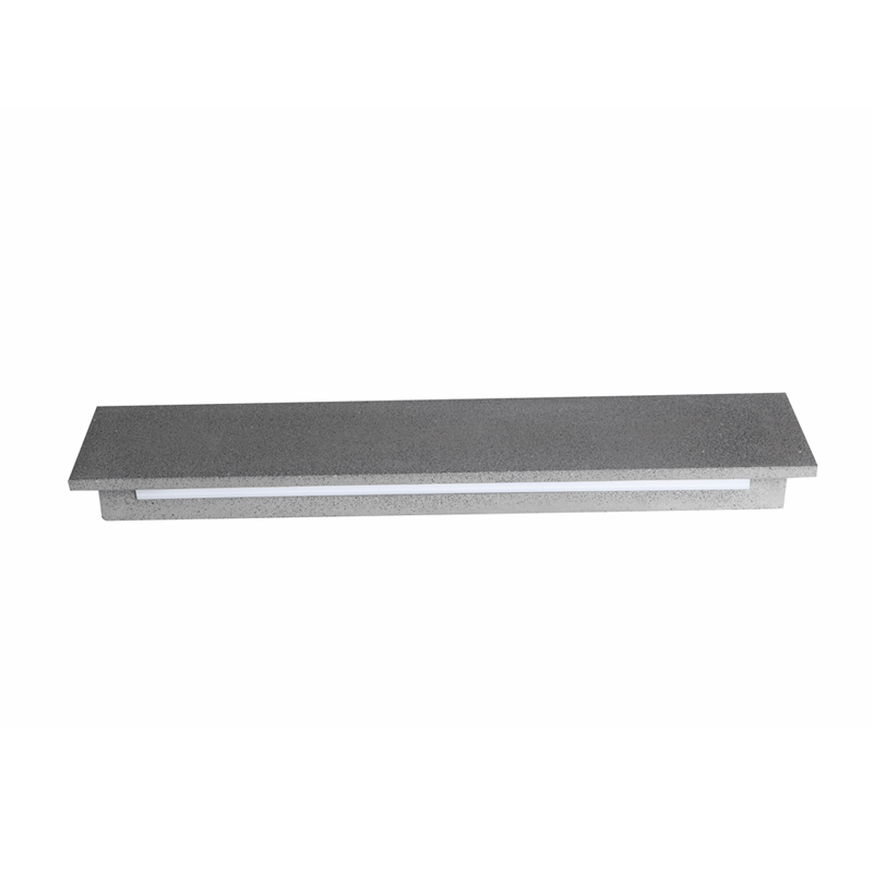 ΕΠΙΤΟΙΧΟ ΓΡΑΜΜΙΚΟ ΦΩΤΙΣΤΙΚΟ LED SMD 12W 660LM 230V AC 3000K RA80 IP65 30.000HRS ΜΑΥΡΟ ΤΣΙΜΕΝΤΟ