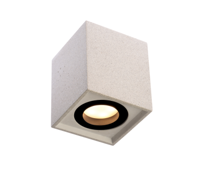 ΟΡΟΦΗΣ Φ/Σ 1ΧGU10 ΛΕΥΚΟ ΤΣΙΜΕΝΤΟ 8,5X8,5XH10CM MONTE