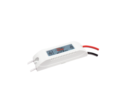 MINI PLASTIC CV LED DRIVER 12W 230V AC-12V DC 1A IP20 WITH CABLES
