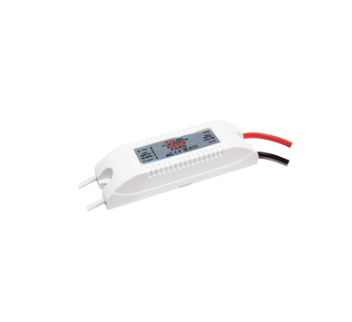 MINI PLASTIC CV LED DRIVER 12W 230V AC-24V DC 0.5A IP20 WITH CABLES