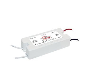 MINI PLASTIC CV LED DRIVER 24W 230V AC-12V DC 2A IP20 WITH CABLES