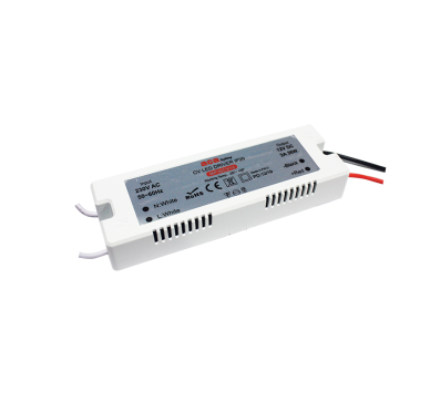 MINI PLASTIC CV LED DRIVER 36W 230V AC-12V DC 3A IP20 WITH CABLES