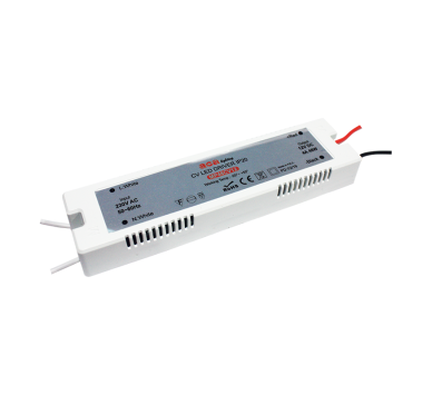 MINI PLASTIC CV LED DRIVER 48W 230V AC-12V DC 4A IP20 WITH CABLES