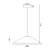NETTO ΚΡΕΜΑΣΤΟ Φ/Σ 1Χ GX53 WALNUT ΞΥΛΟ D36XH160CM NAIROBI
